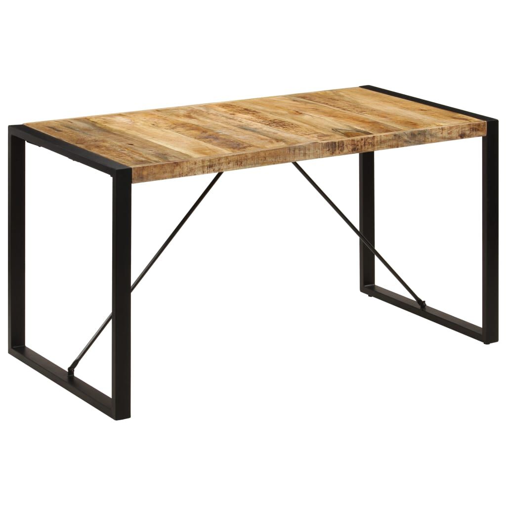 طاولة طعام 75x70x140 سم خشب مانجو صلب vidaXL