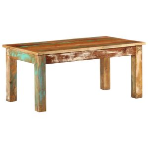 vidaXL طاولة قهوة 100&times;55&times;45 سم خشب صلب مستصلح