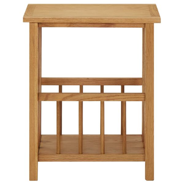 vidaXL طاولة مجلات 45×35×55 سم خشب بلوط صلب