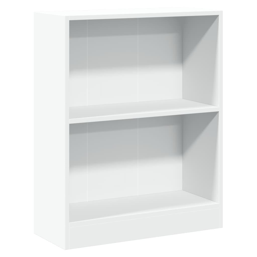 vidaXL رف كتب أبيض 60×24×76 سم خشب صناعي