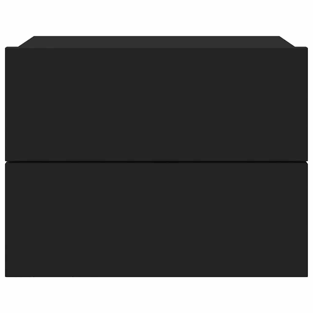 vidaXL خزانة جانب السرير لون أسود 40×30×30 سم خشب صناعي