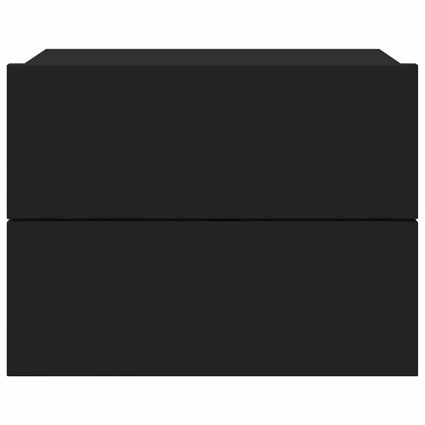 vidaXL خزانة جانب السرير لون أسود 40×30×30 سم خشب صناعي