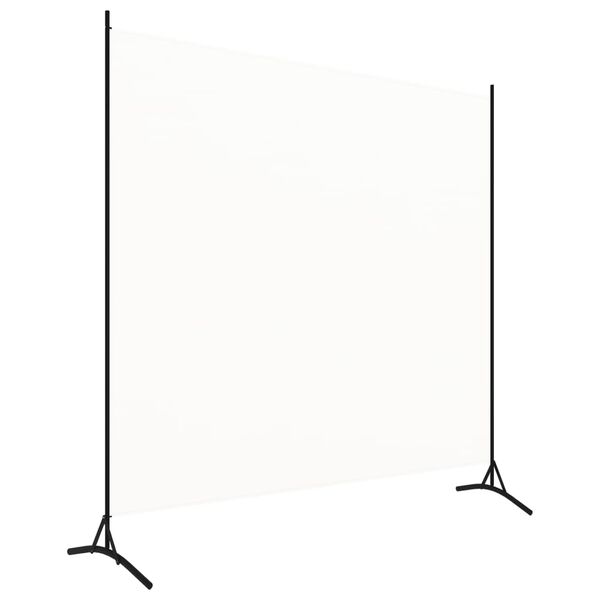vidaXL مقسم غرفة اح أبيض 175×180 سم قماش