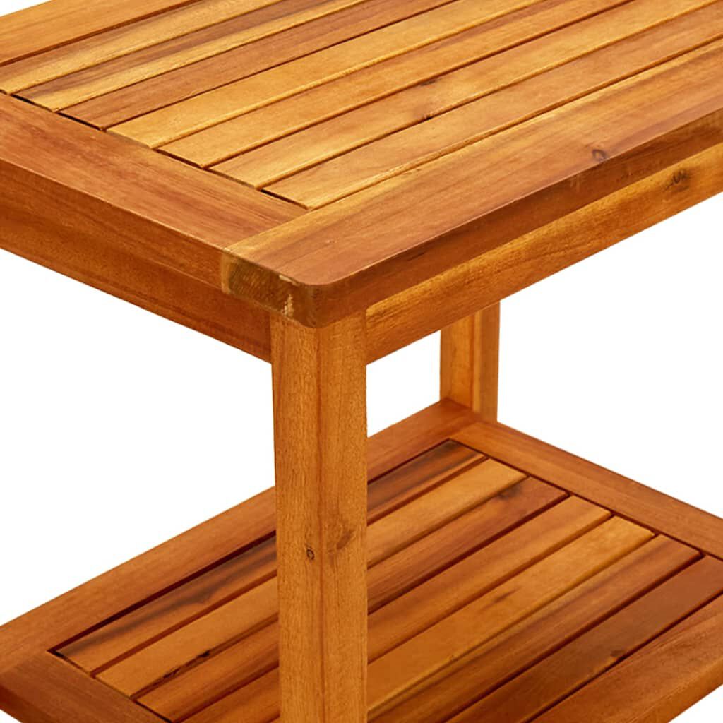 vidaXL طاولة قهوة 50×35×45 سم خشب أكاسيا صلب