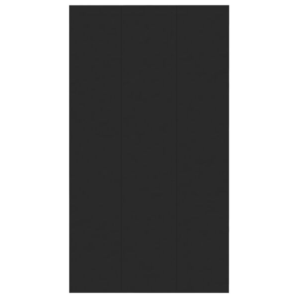 vidaXL خزانة كتب/خزانة جانبية أسود 66x30x98 سم خشب حبيبي