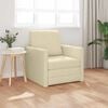 vidaXL سرير أريكة أرضي 2 في 1 لون كريمي 55x174x112 سم قماش