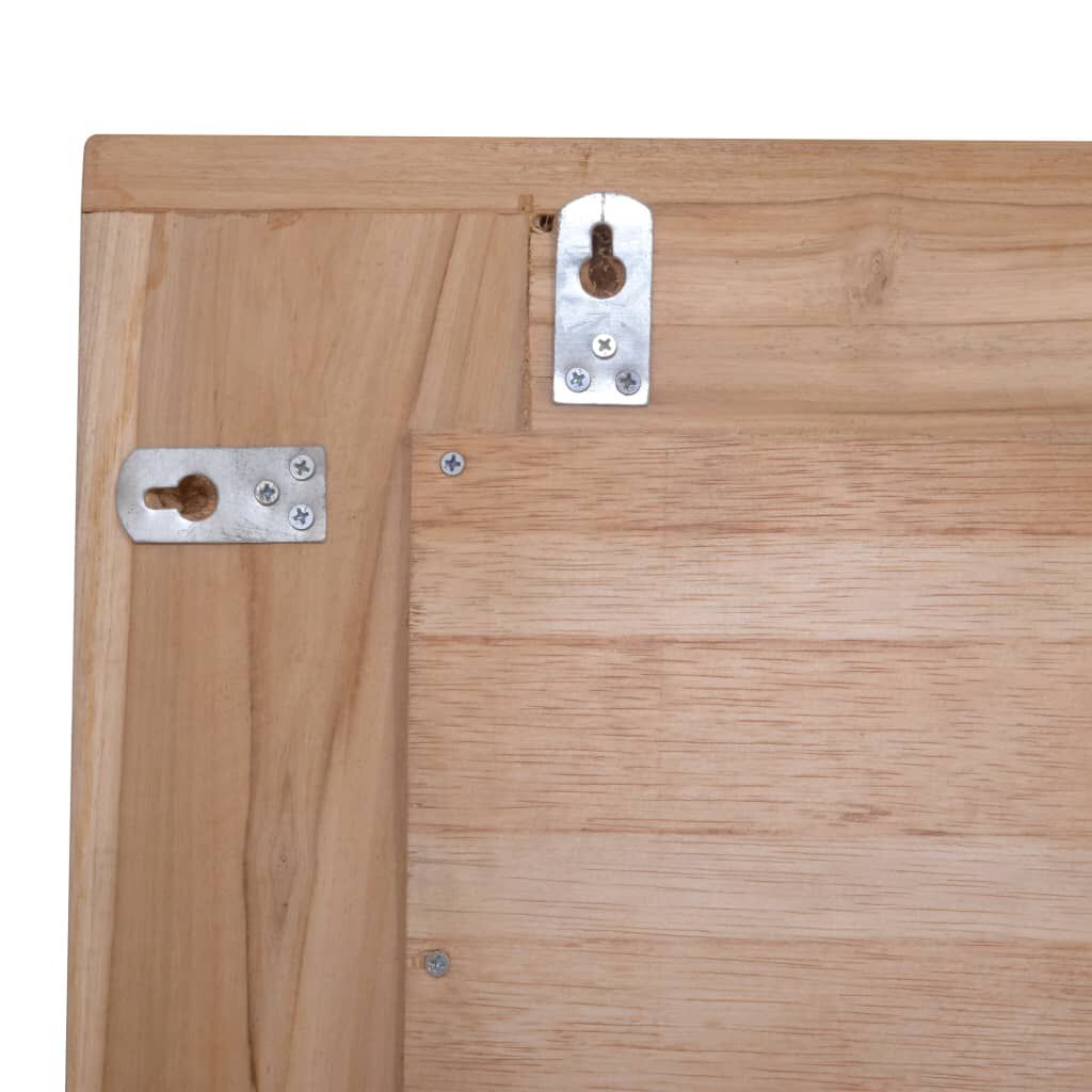 vidaXL مرآة حائط ديكورية 90×60 سم زجاج مستطيل