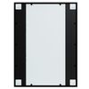 vidaXL مرآة حائط لون أسود 60x80 سم معدن
