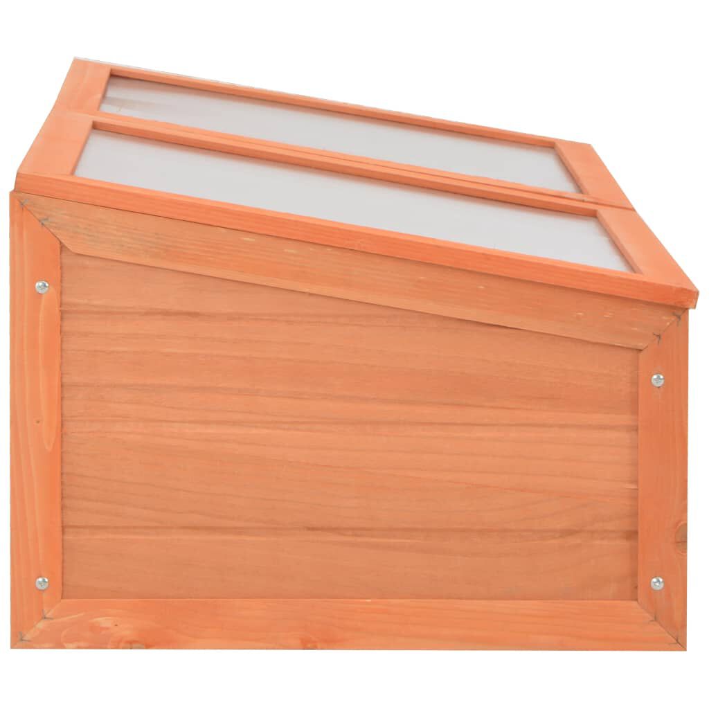 vidaXL دفيئة بيت محمي خشب 100×50×34 سم