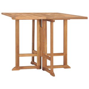 vidaXL طاولة سفرة حديقة قابلة للطي 90&times;90&times;75 سم خشب ساج صلب
