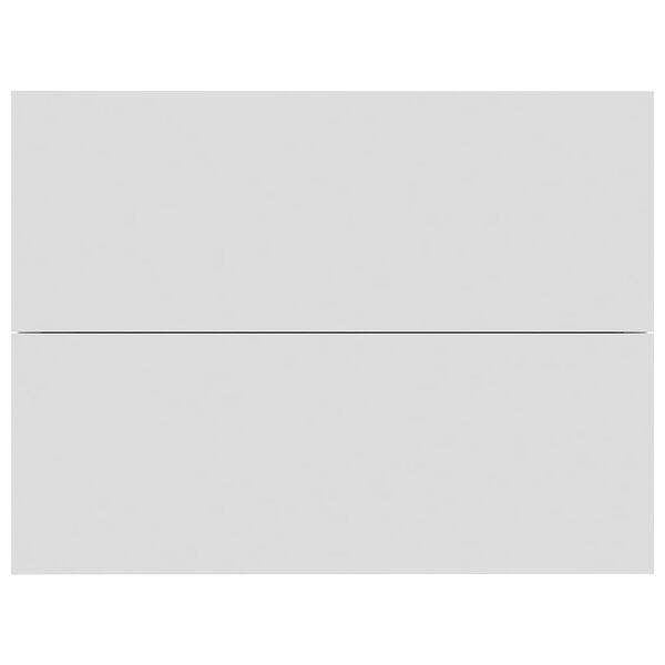 vidaXL خزانات جانب السرير 2ق لون أبيض 40×30×30 سم خشب صناعي