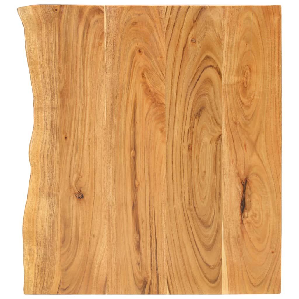 vidaXL سطح حوض غسيل الحمام خشب أكاسيا صلب 80×55×2.5