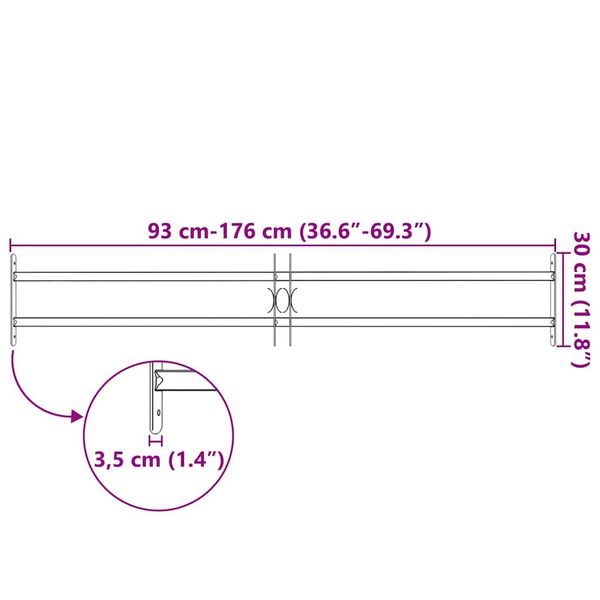141381 شبكة أمان قابلة للتعديل للنوافذ مع 2 قضيب مستعرض 100-1500 ملم