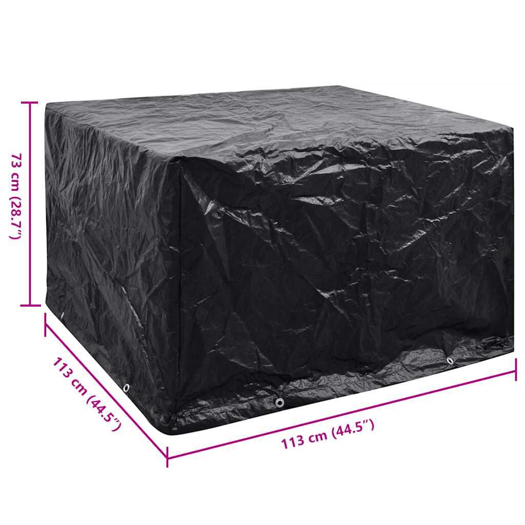 vidaXL غطاء أثاث الحديقة 10 ثقوب 113×113×73 سم