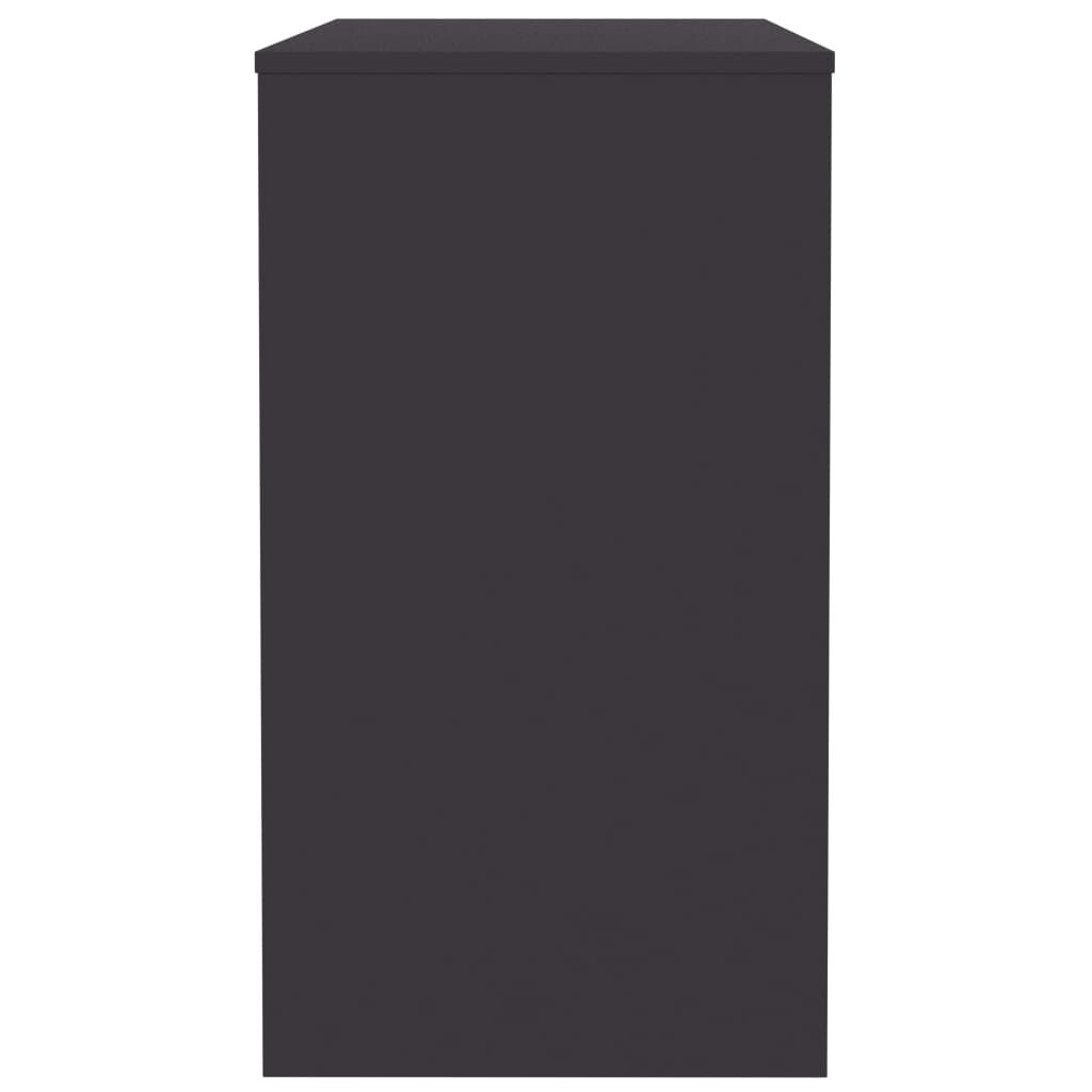 vidaXL مكتب رمادي 90×40×72 سم خشب مضغوط