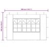 vidaXL جدار خيمة حفلات 2 ق مع نافذة PE أنثراسيت
