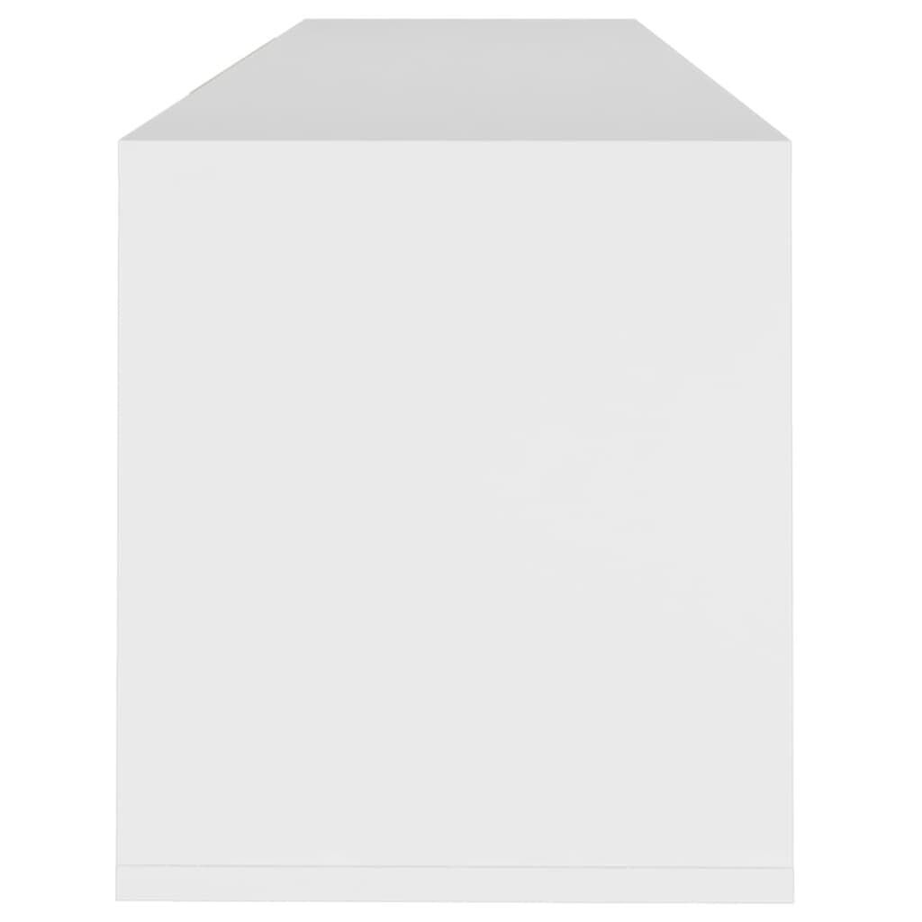 vidaXL خزانة تلفزيون أبيض 120×30×40.5 سم خشب صناعي