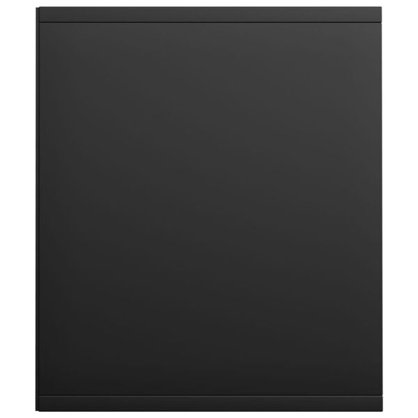 vidaXL خزانة كتب/خزانة تلفزيون لون أسود 36×30×143 سم خشب صناعي