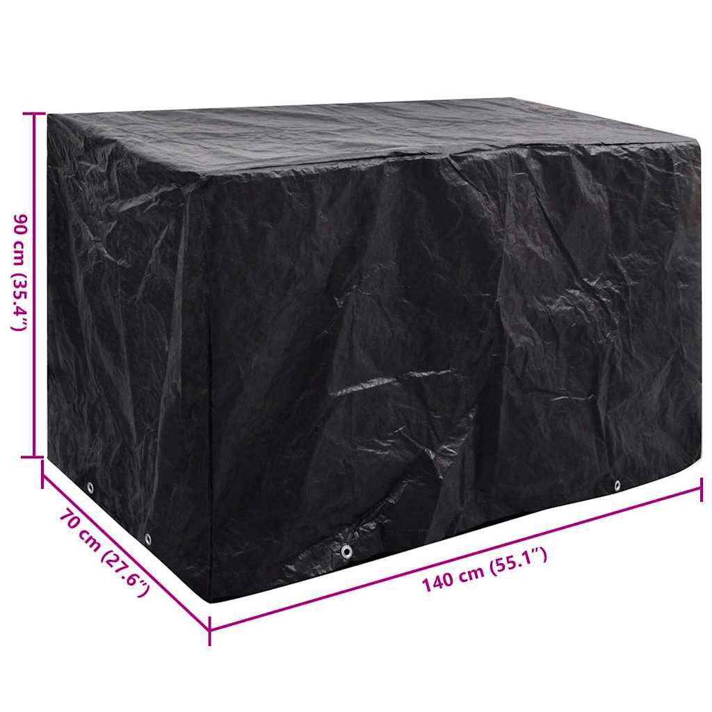 vidaXL غطاء أثاث الحديقة 8 ثقوب 140×70×90 سم