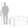 vidaXL سرير أريكة أرضي 2 في 1 لون رمادي فاتح 55x204x122 سم مخمل