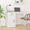 vidaXL مكتب أبيض 100x49x75 سم خشب صناعي