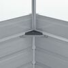 vidaXL دفيئة 100×100×85 سم فولاذ مجلفن رمادي