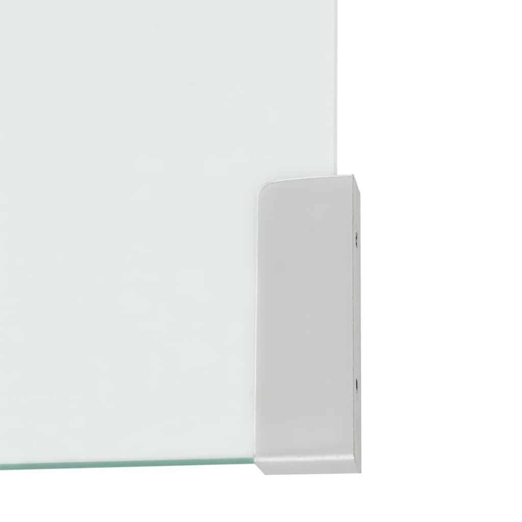 vidaXL طاولة قهوة زجاج مقوى 98×45×30 سم شفاف