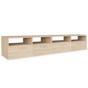 vidaXL خزانات تلفزيون 2 ق خشب صناعي 36x35x95 سم أوك