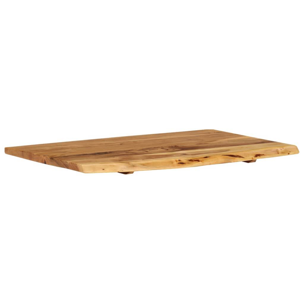 vidaXL سطح حوض غسيل الحمام خشب أكاسيا صلب 80×55×2.5