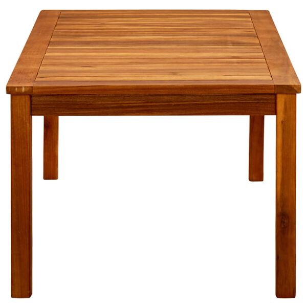 vidaXL طاولة قهوة للحديقة 110×60×45 سم خشب أكاسيا صلب