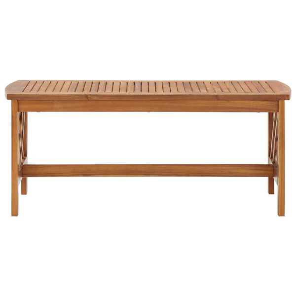 vidaXL طاولة قهوة 102×50×43 سم خشب أكاسيا صلب