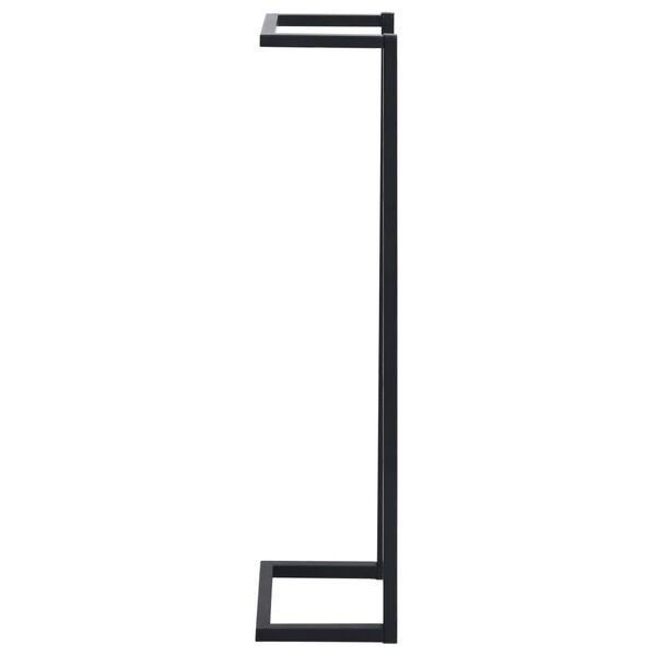 vidaXL حامل مناشف أسود 25×20×95 سم حديد