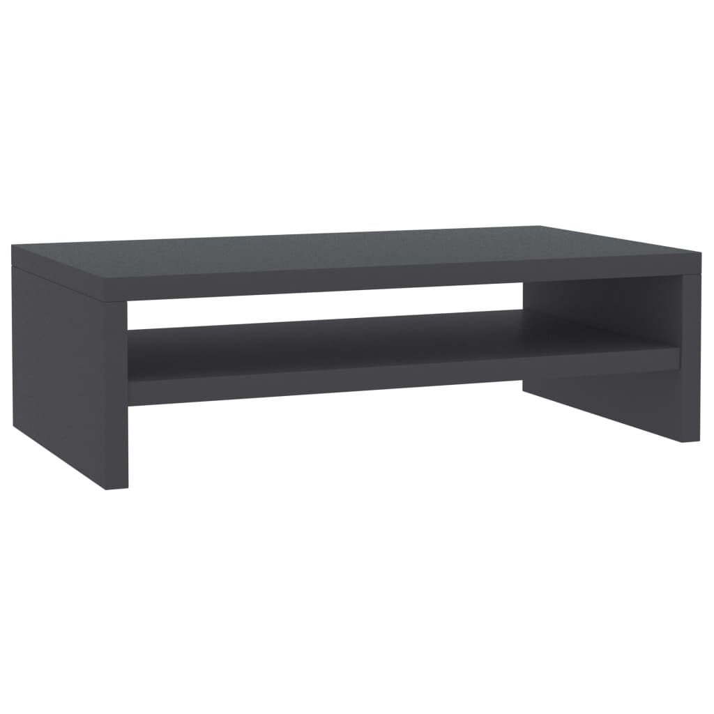 vidaXL حامل شاشة رمادي 42×24×13 سم خشب مضغوط