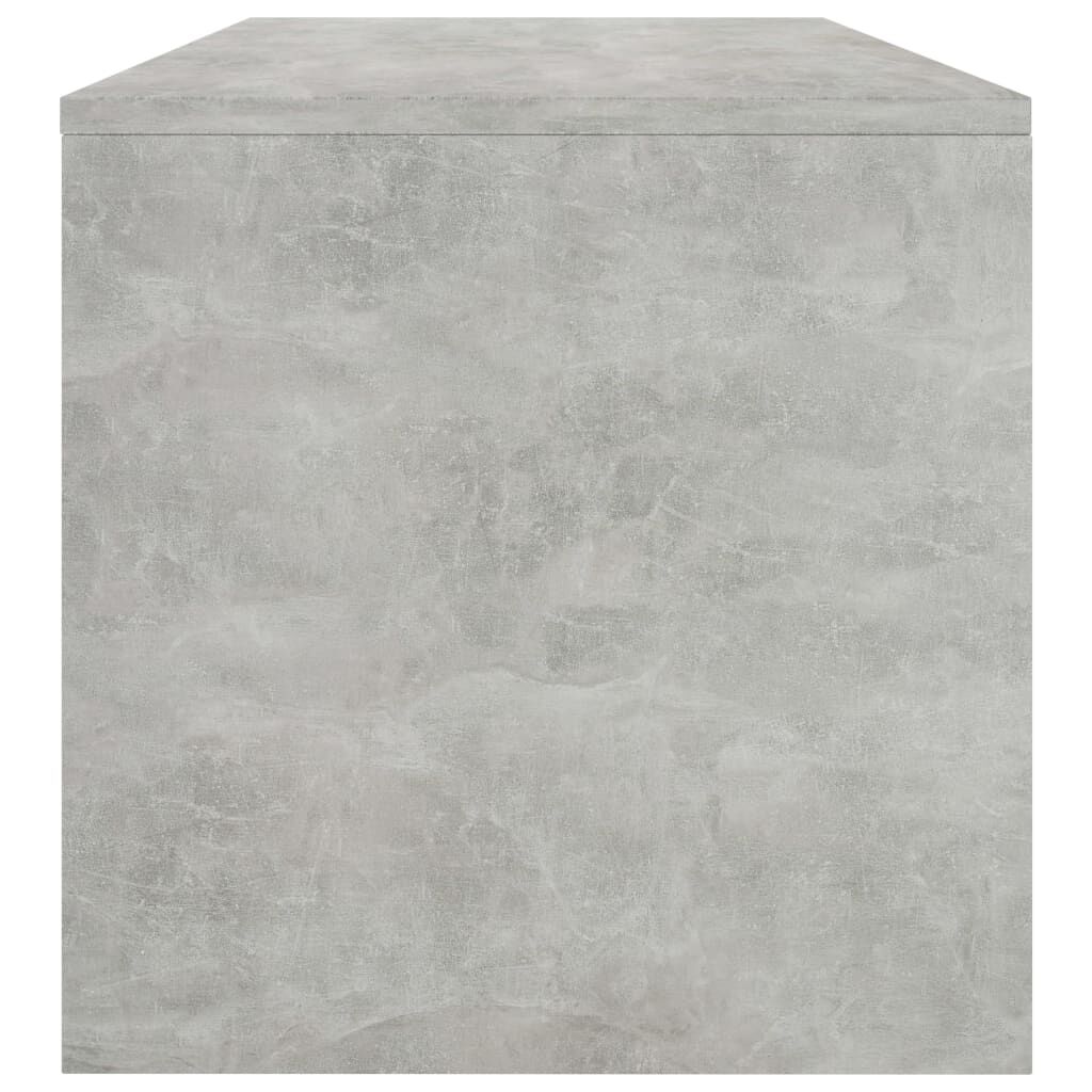 vidaXL طاولة قهوة لون رمادي أسمنتي 100×40×40 سم خشب صناعي