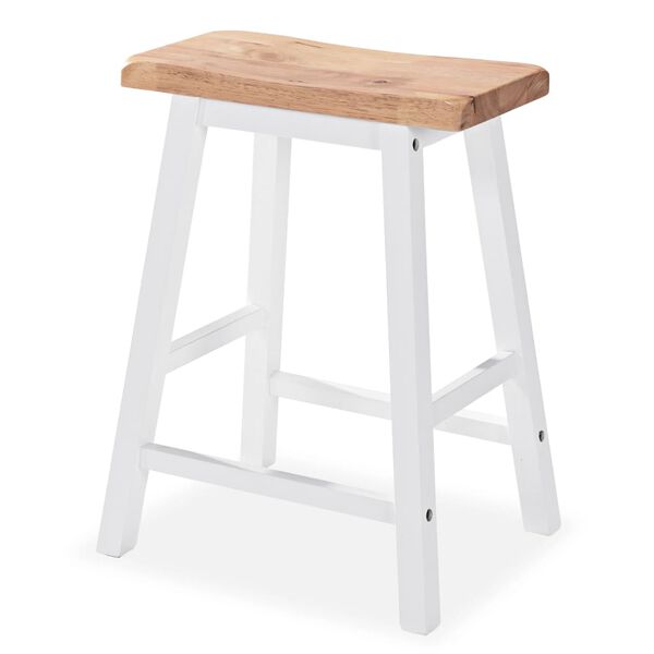 vidaXL طقم بار 3 ق MDF أبيض