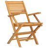 vidaXL كراسي حديقة قابلة للطي 6 ق 55x62x90 سم خشب ساج صلب