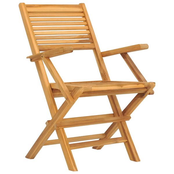 vidaXL كراسي حديقة قابلة للطي 6 ق 55x62x90 سم خشب ساج صلب