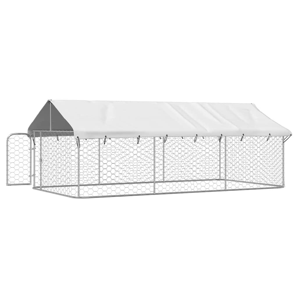 vidaXL منزل كلب خارجي مع سقف 150x200x400 سم