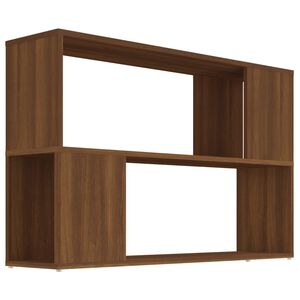 vidaXL خزانة كتب أوك بني 100&times;24&times;63 سم خشب صناعي