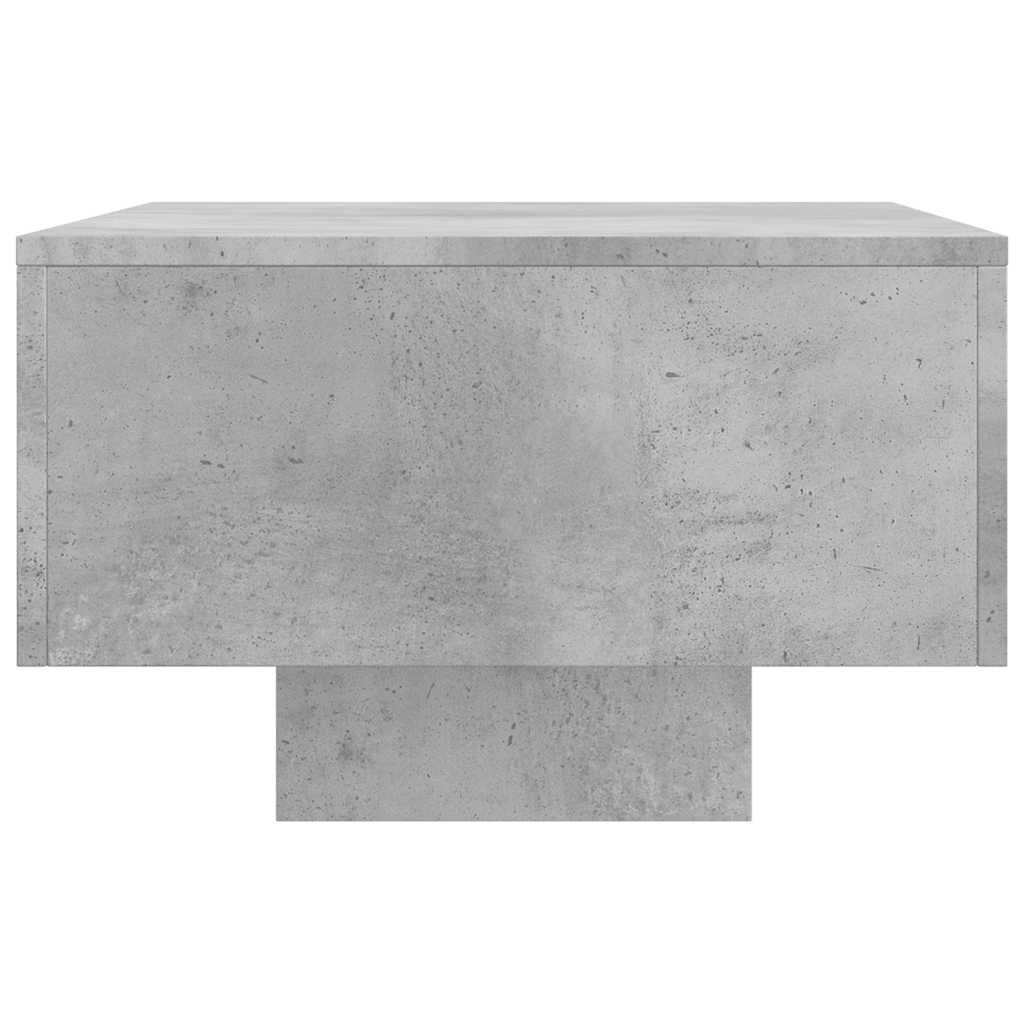 vidaXL طاولة قهوة رمادي أسمنتي 100×49,5×31 سم خشب صناعي