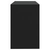 vidaXL مكتب لون أسود 101×50×76,5 سم خشب صناعي