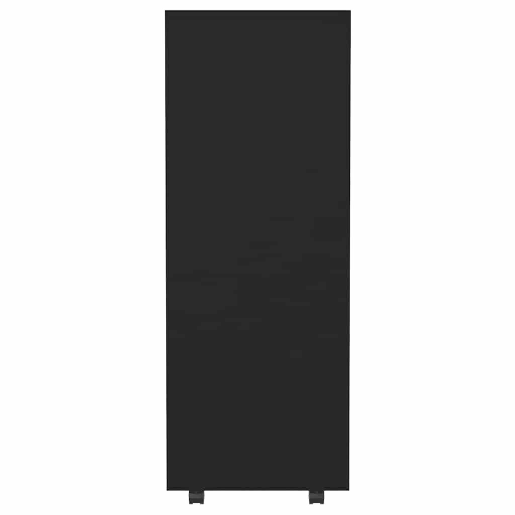 vidaXL دولاب ملابس أسود 80×40×110 سم خشب صناعي