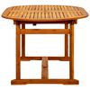 vidaXL طاولة سفرة حديقة (160-240)×100×75 سم خشب أكاسيا صلب
