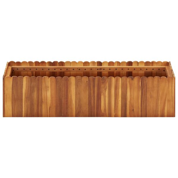 vidaXL حوض حديقة مرتفع 100×30×25 سم خشب أكاسيا صلب