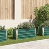 vidaXL حوض حديقة مرتفع فولاذ مجلفن 100×40×45 سم أخضر