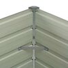 vidaXL حوض زراعي مرتفع بني 100&times;100&times;77 سم فولاذ مجلفن