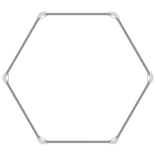 vidaXL حوض حديقة مرتفع فولاذ مجلفن 129×129×77 سم رمادي