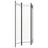 vidaXL مقسم غرفة ذو 3 ألواح أبيض 120×180 سم