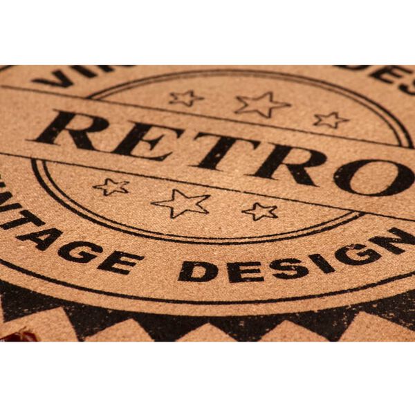 vidaXL طقم بار 3 قطع خشب مستصلح صلب وجلد طبيعي وقماش