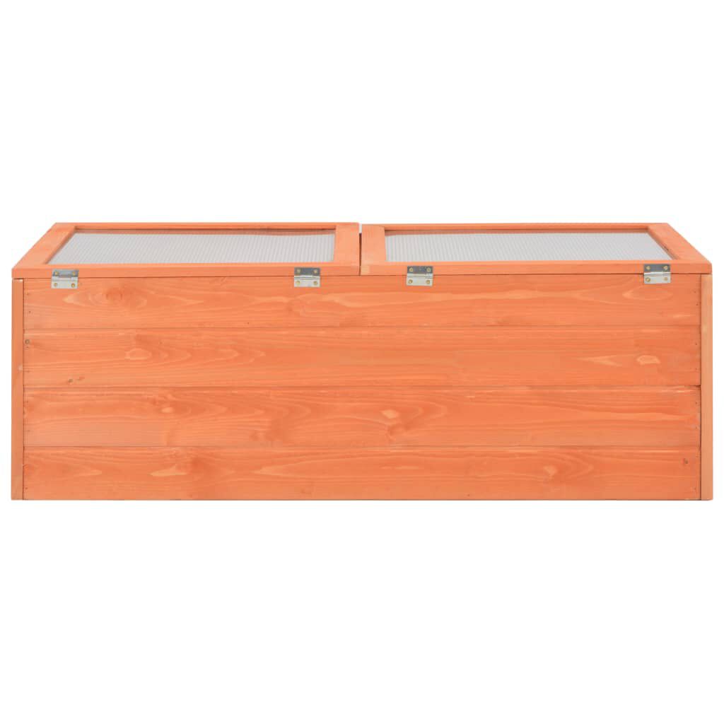 vidaXL دفيئة بيت محمي خشب 100×50×34 سم